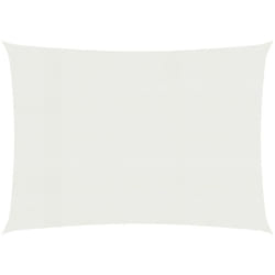 Voile toile d'ombrage parasol 160 g/m² blanc 3,5 x 4,5 m PEHD