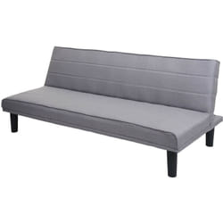 Canapé-lit d'invité convertible fonction couchage tissu gris 040001620