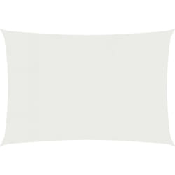 Helloshop26 - Voile toile d'ombrage parasol 160 g/m² pehd 5 x 7 m blanc