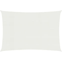 Voile d'ombrage 160 g/m² PEHD 5 x 8 m blanc