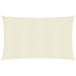 Helloshop26 - Voile toile d'ombrage parasol 160 g/m² 2,5 x 5 m pehd crème
