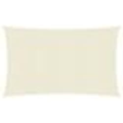 Voile dombrage - PEHD - 8 x 6 m - Résistant aux UV - Perméable à leau - Crème