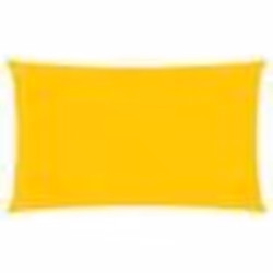 Voile dombrage - PEHD - 2 x 5 m - Jaune - Résistant aux UV - Perméable à leau