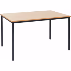 Bureau table de conférence, table de bureau, MDF 120x80cm aspect hêtre Stable, intemporel et utilisable partout. Cette table  ...