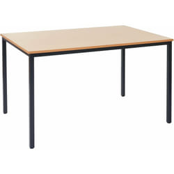 Décoshop26 - Bureau table de conférence 120x80cm mdf aspect hêtre 040001392