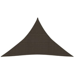 Voile d'ombrage 160 g/m² marron 2,5 x 2,5 x 3,5 m pehd
