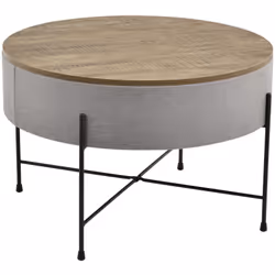 Table basse avec plateau amovible La table basse ronde donne un joli look à la chambre à coucher ou au salon. Par ses pieds é ...