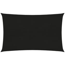 Helloshop26 - Voile d'ombrage 160 g/m² noir 2,5 x 4,5 m pehd