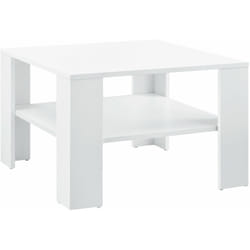 Helloshop26 - Table basse de salon avec rangement 60 x 60 x 40 cm blanc
