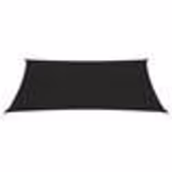 Voile toile d ombrage parasol 160 g/m² 3 x 45 m PEHD noir