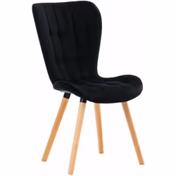 Chaise de salle à manger en tissu velours style moderne et confortable Son dossier, caractérisé par une hauteur permettant pl ...