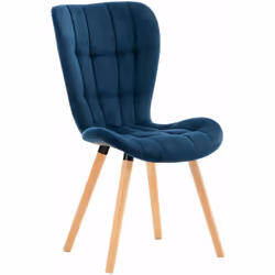 Chaise de salle à manger en tissu velours style moderne et confortable Son dossier, caractérisé par une hauteur permettant pl ...