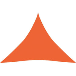 Voile d'ombrage 160 g/m² orange 3 x 3 x 3 m pehd