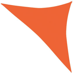 Voile d'ombrage 160 g/m² orange 3 x 3 x 4,2 m pehd