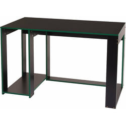 Décoshop26 - Bureau table de bureau pour ordinateur 120x60x76cm en mdf noir vert 040001452