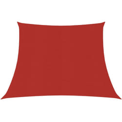 Helloshop26 - Voile toile d'ombrage parasol 160 g/m² pehd 3/4 x 3 m rouge