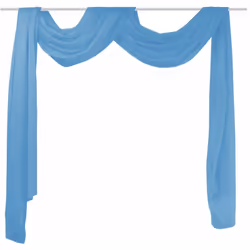 Ce voilage drapé peut être utilisé pour la décoration de différentes façons, par exemple en tant qu'habillage de fenêtre, com ...