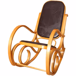 Fauteuil à bascule Pour vous détendre, le charme et le confort d'un fauteuil de relaxation indémodable Matériaux: Assise et d ...