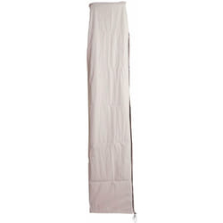 Décoshop26 - Housse de protection pour parasol déporté jusqu'à 3,5 m avec fermeture éclair gris crème 040002634