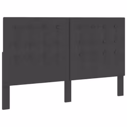 Tête de lit - Touffetée - 160x200 cm - Tissu gris foncé - Élégance - Chic