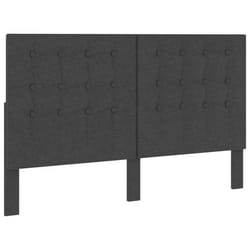 Tête de lit - Touffetée - 160x200 cm - Tissu gris foncé - Élégance - Chic