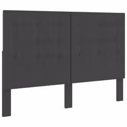 Tête de lit - Accessoire couchage - Touffetée - Gris foncé