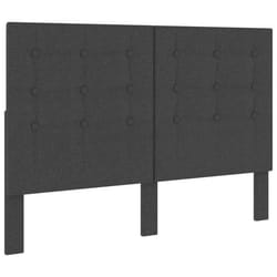 Tête de lit - Accessoire couchage - Touffetée - Gris foncé