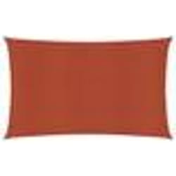 Voile dombrage - PEHD - 2 x 5 m - Terre cuite - Résistant aux UV - Perméable à leau