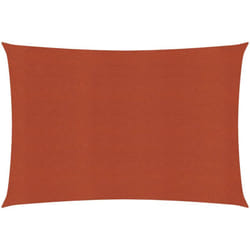 Helloshop26 - Voile d'ombrage 160 g/m² terre cuite 3 x 4 m pehd