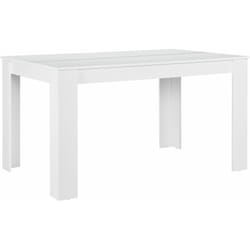Table de salle à manger bureau robuste blanc 140 x 90 cm