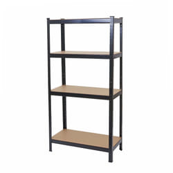 Tagère pour charges lourdes étagère d'atelier 160x80x40cm capacité de charge jusqu'à 320kg métal noir 040003396