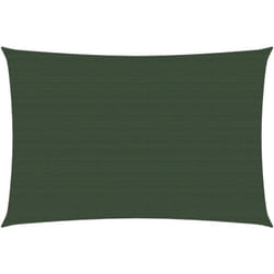 Voile d'ombrage 160 g/m² vert foncé 2,5 x 3,5 m PEHD
