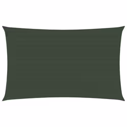 Voile toile dombrage - PEHD - 2 x 5 m - Vert foncé - Résistant aux UV - Perméable à leau