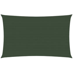 Helloshop26 - Voile d'ombrage 160 g/m² vert foncé 3,5 x 5 m pehd