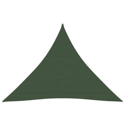 Voile toile d ombrage parasol 160 g/m² 4 x 4 x 4 m PEHD vert fonce