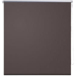 Store enrouleur marron occultant 160 x 230 cm fenêtre rideau pare-vue volet roulant