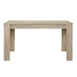 Table de salon salle a manger 140 brun clair
