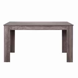 Table de salon salle a manger robuste 140 cm brun