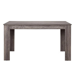 Table de salon salle a manger robuste 140 cm brun