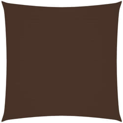 Voile toile d'ombrage parasol tissu oxford carré 3,6 x 3,6 m marron