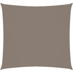Voile toile d'ombrage parasol tissu oxford carré 3 x 3 m taupe