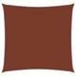 Voile toile d ombrage parasol tissu oxford carre 6 x 6 m terre cuite