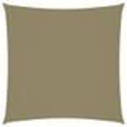 Voile toile d ombrage parasol tissu oxford carre 7 x 7 m beige
