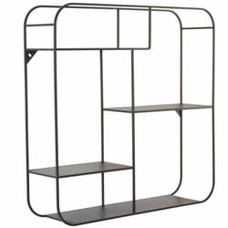 Étagère murale - Décoshop26 - ETA05034 - Métal noir - 4 étagères - Charge max 3 kg