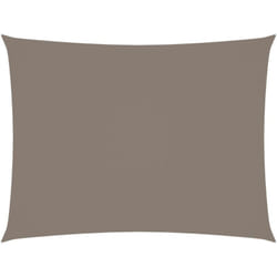 Helloshop26 - Voile toile d'ombrage parasol tissu oxford rectangulaire 2,5 x 3,5 m taupe