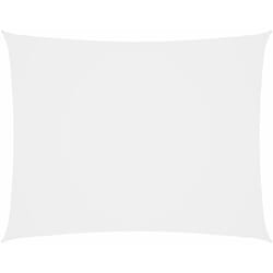 Helloshop26 - Voile d'ombrage parasol tissu oxford rectangulaire 2,5 x 4,5 m blanc