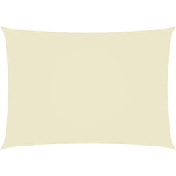 Helloshop26 - Voile toile d'ombrage parasol tissu oxford rectangulaire 2,5 x 4,5 m crème