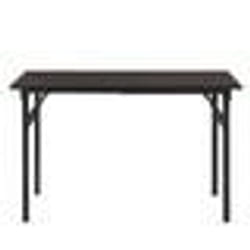 Table pliant de cuisine salle a manger hauteur reglable pour 4 personnes 120 cm marron et noir