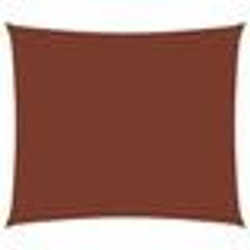 Voile toile dombrage - Parasol - Rectangulaire - 2 x 3 m - Tissu Oxford - Terre cuite