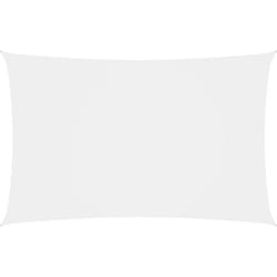 Helloshop26 - Voile toile d'ombrage parasol tissu oxford rectangulaire 2 x 5 m blanc